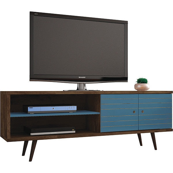 TV Stand, Mid Century, Aqua, 62.99