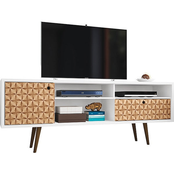 TV Stand, Mid Century, Brown, 70.86