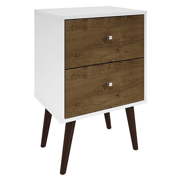 Nightstand, Mid Century, Rstc Brown