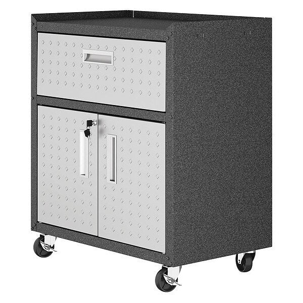 Mobile Cabinet, 30.3 in W, Grey