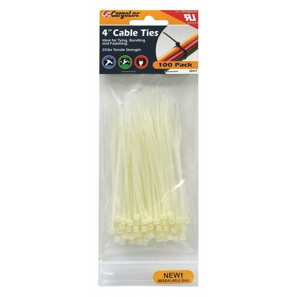 Cable Ties, Nylon, 100 pcs.