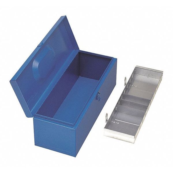 640mm W Sheet Steel, Blue Portable Tool Box