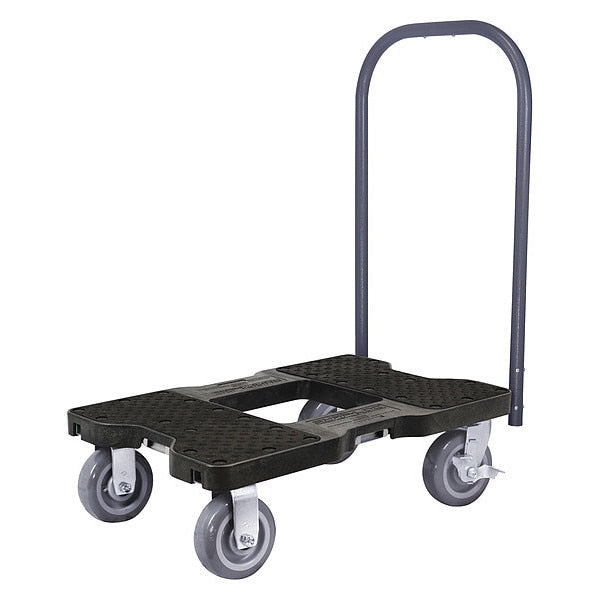 Super-Duty Push Cart Dolly, Black, 1800 Lb