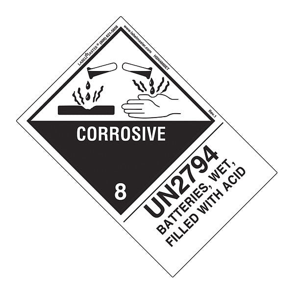 UN2794 Batteries Wet Filled, PK500, HSN4800ET