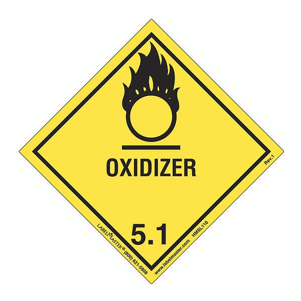 Oxi Label, Worded, PVC Free, PK25