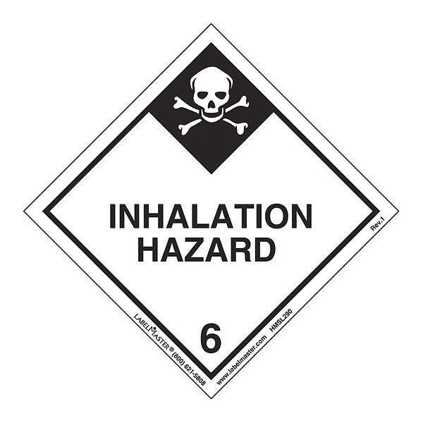 Inhalation Hazard Label, PK25