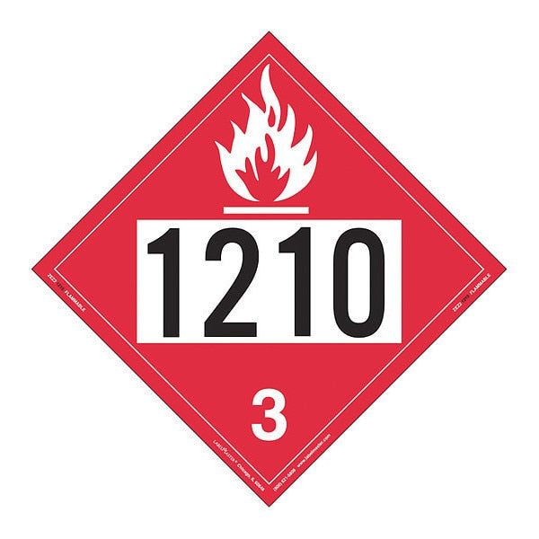 Flammable Liquid, UN 1210, PK25