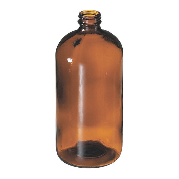 Boston Round Bottle, 32 oz., PVC, Amber