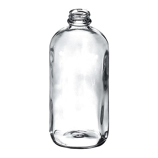 Boston Round Bottle, 32 oz., PVC, Flint