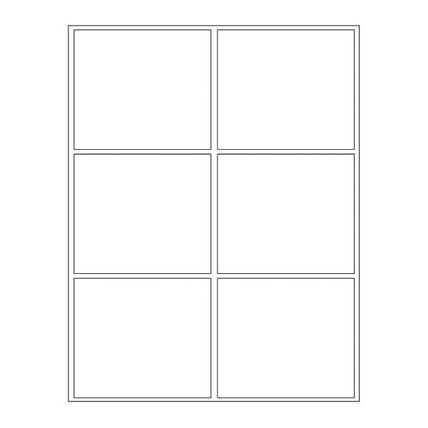 Blank Paper Die-Cut Laser, PK100, LZC6AW