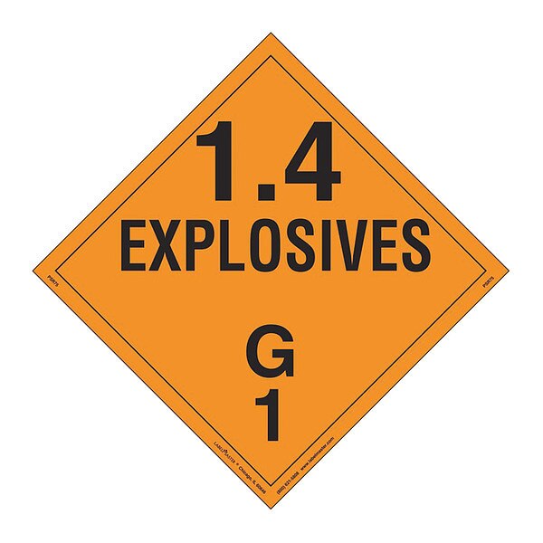Explosive Class 1.4 G, PK25