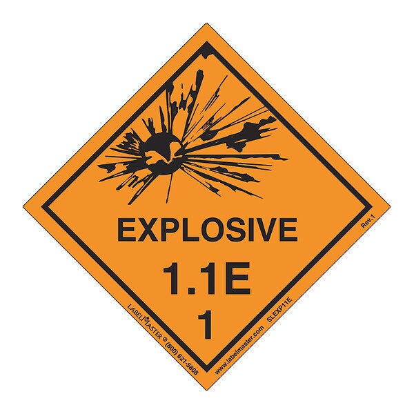 Explosive 1.1 E Label, Vinyl, PK500