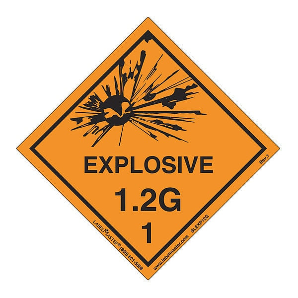 Explosive 1.2 G Label, Vinyl, PK500