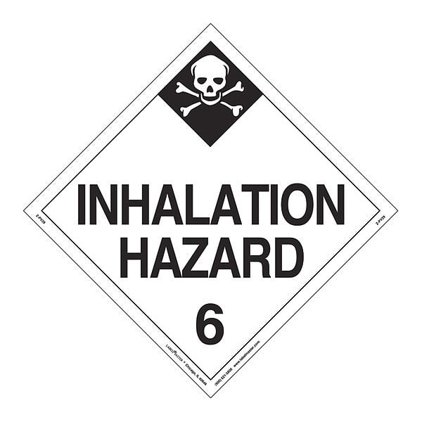 Inhalation Hazard Placard, PK25