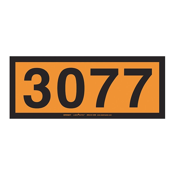 UN3077 Orange Panel, Vinyl, PK25