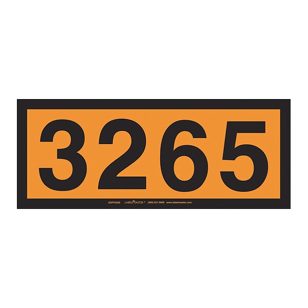 UN3265 Orange Panel, Permanent, PK25