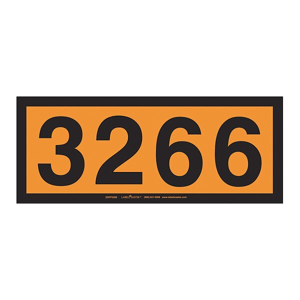 UN3266 Orange Panel, Permanent, PK25