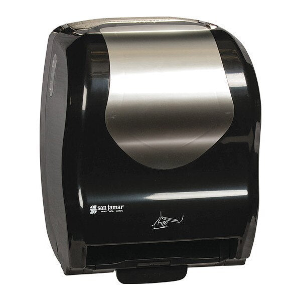 Paper Towel Dispenser, Hybrid, Electrnc, Bk/SS