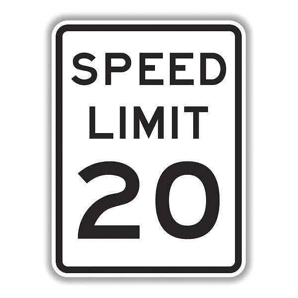 High Speed Limit 20 Sign, 18