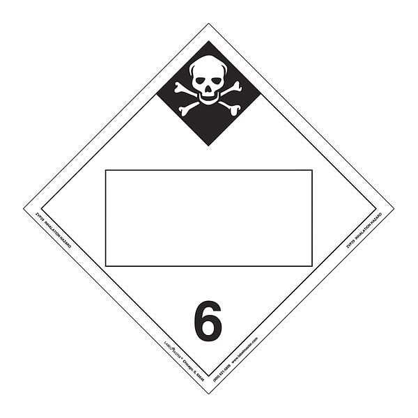 Inhalation Hazard Placard, PK25