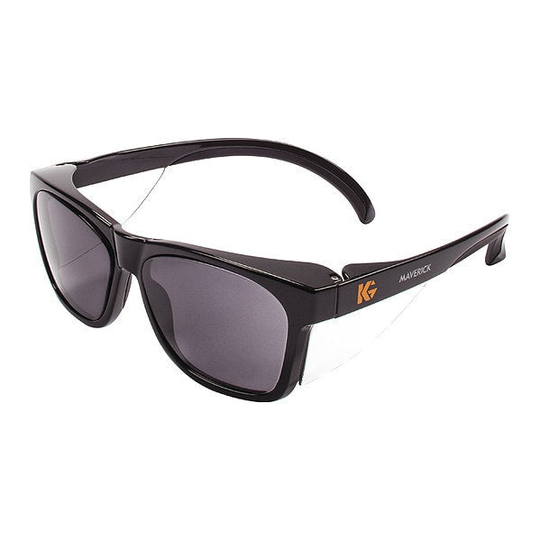 Safety Glasses, Traditional Smoke Polycarbonate Lens, Anti-Fog