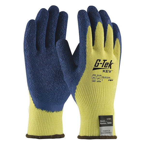 Cut Resistant Coated Gloves, A3 Cut Level, Latex, S, 12PK