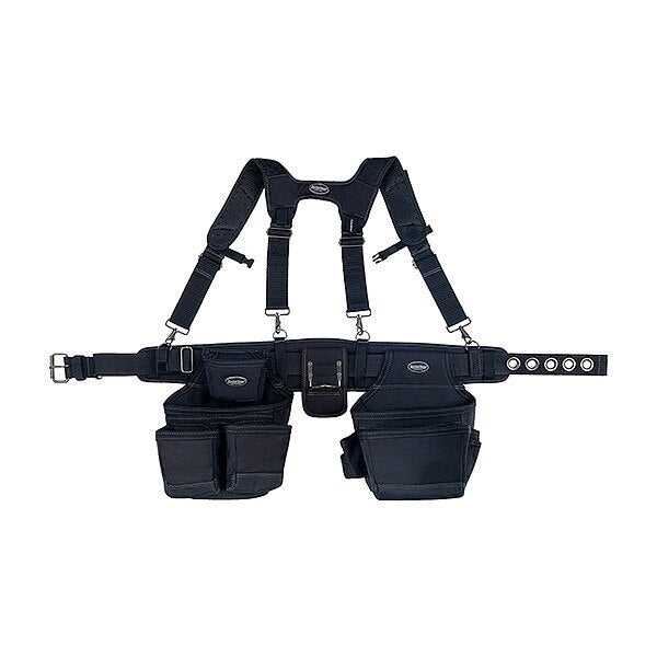 Black Nylon Infinity Belt, 19 Pockets
