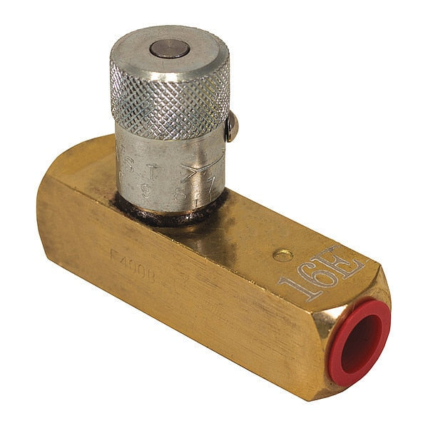 Flow Control Valve, Brass, 1/4