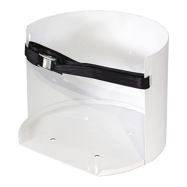 Water Cooler Mount, White, Steel, 5 gal.