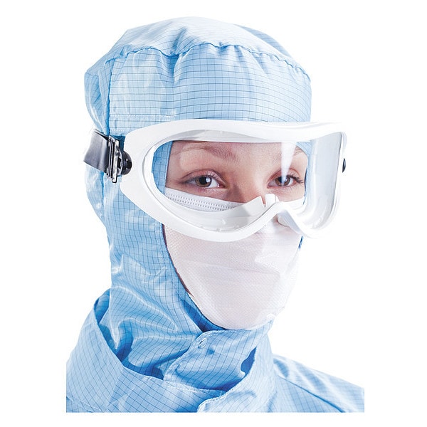 Safety Goggles, Clear Anti-Fog, Scratch-Resistant Lens, BioClean Series, 60 PK