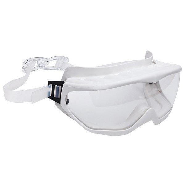 Safety Goggles, Clear Anti-Fog, Scratch-Resistant Lens, BioClean Series, 60PK