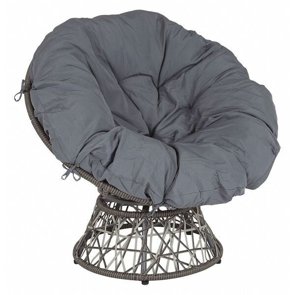 Patio Chair, Papasan, Swivel, Bowie