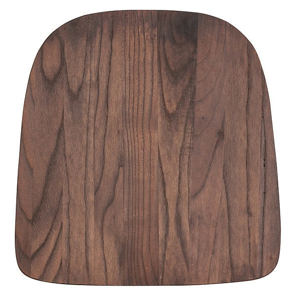 Chair Seat, Rustic Walnut, Metal