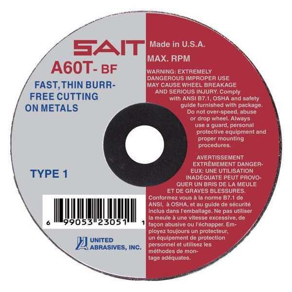SAIT 23043 A60T  Burr Free Thin High Speed Cut-Off Wheels 3