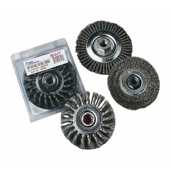 SAIT 06445 Pipeline/Stringer Bead Brushes (Stainless Steel), 4