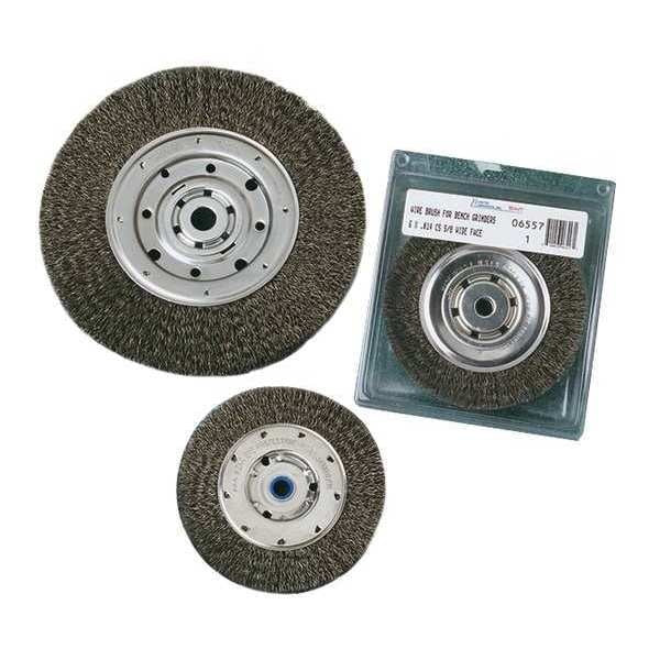 SAIT 09557 Carbon Steel Bench Wire Wheels 6