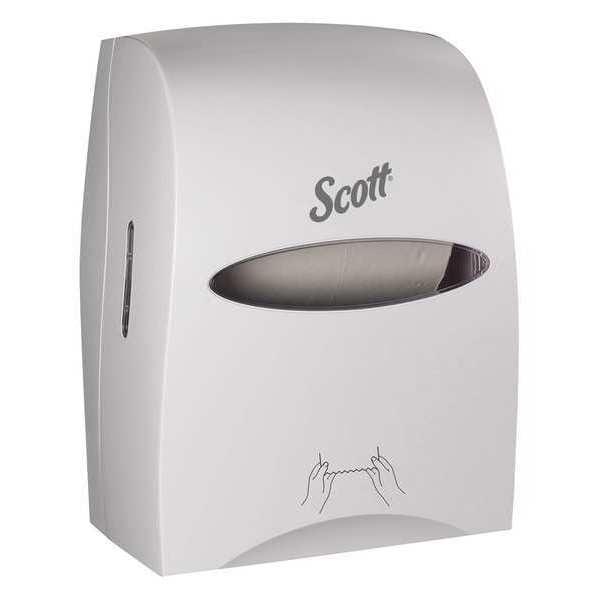 Essentialâ¢ Manual Hard Roll Towel Dispenser (46254), White, 12.63