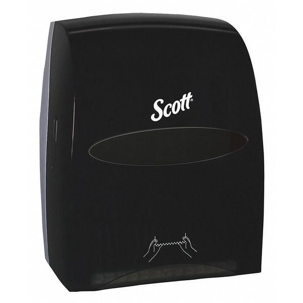 Essentialâ¢ Manual Hard Roll Towel Dispenser (46253), Black, 12.63