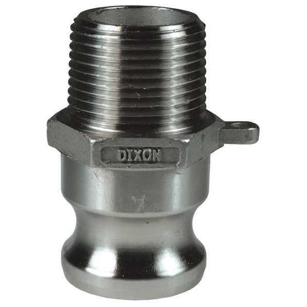 Cam and Groove SS Adapter, Male NPT, 3/4