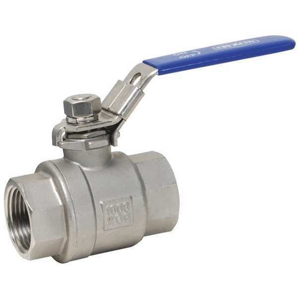 SS Ball Valve Full Port, LocKing, 3/8