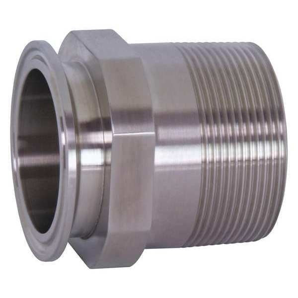 Male Clamp Adapter, 316LSS 3/4