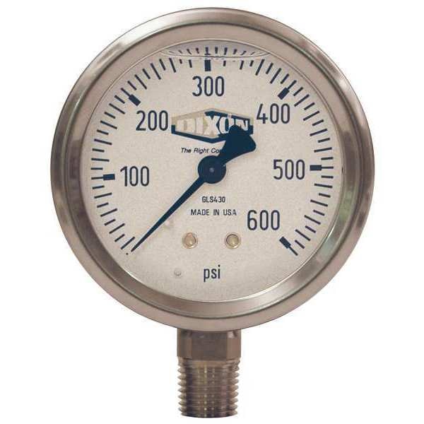 Liquid Fill SS Gauge Lower Mnt, 0-600psi
