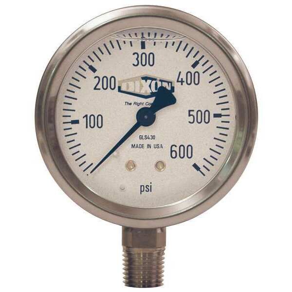 Liquid Fill SS Gauge Lower Mnt, 0-60psi