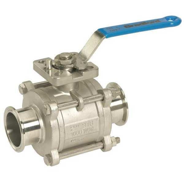 Encap Sanitary 3pcs., SS Ball Valve, 3
