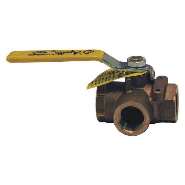 Brass Diverting 3Way BalL, Valve, L, 1