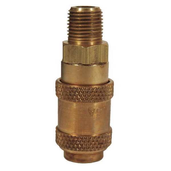A Series Male Coupler Brass NPTF, 1/8