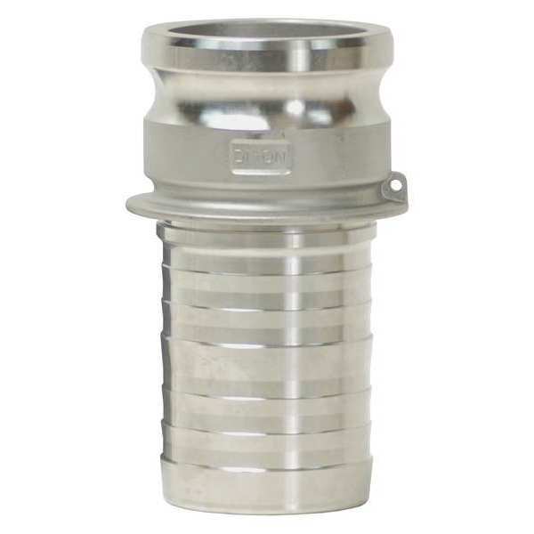 Crimp Cam/Groove adapter x Hose, AL, 3