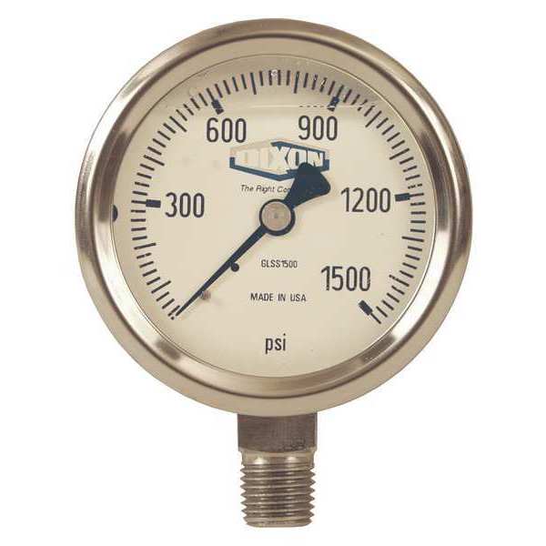 SS Liquid Fill Gauge Lower Mnt, 0-3000psi