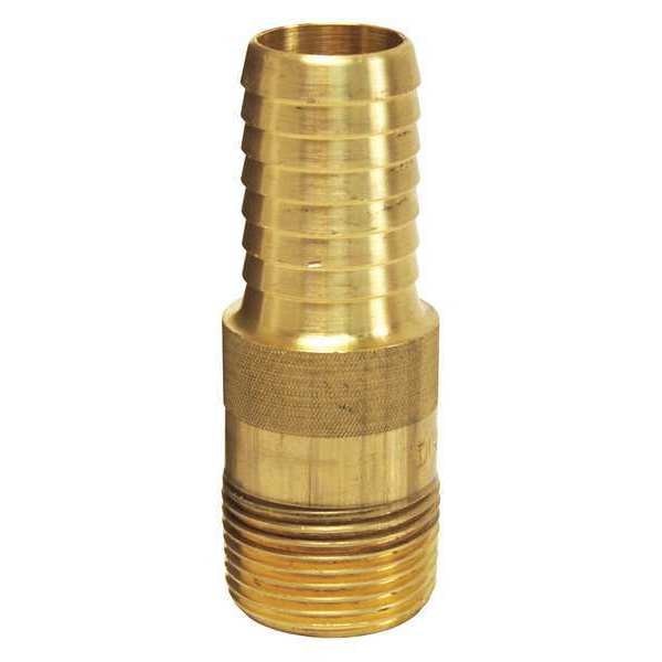 Brass King Combination Nipple, MNPT x Barbed