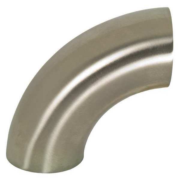 Polished 90deg., Weld Elbow 304 SS, 6